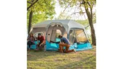 Core Equipment Lighted 9 Person Instant Cabin Tent -Camp and Hike Shop opplanet core equipment lighted 9 person instant cabin tent green gray 14 x 9 ft 40062 usage 4