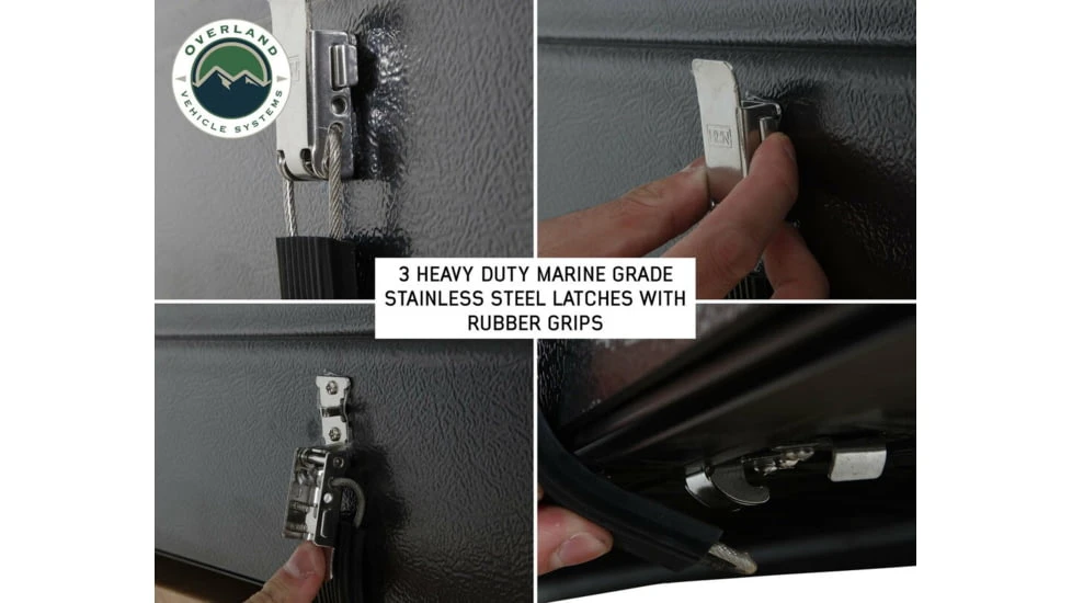 Overland Vehicle Systems Bushveld II Hard Shell Roof Top Tent - 2+ Person, 4 Season 18 Overland Vehicle Systems Bushveld II Hard Shell Roof Top Tent - 2+ Person, 4 Season - Image 16