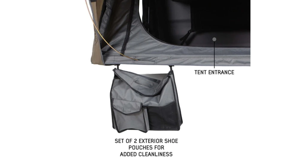 Overland Vehicle Systems Bushveld II Hard Shell Roof Top Tent - 2+ Person, 4 Season 9 Overland Vehicle Systems Bushveld II Hard Shell Roof Top Tent - 2+ Person, 4 Season - Image 7