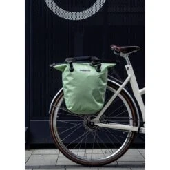 ORTLIEB Bike-Shopper - QL2.1 Bike Pannier - 20L - Pistachio -Camp and Hike Shop ortlieb bike shopper 2 946188